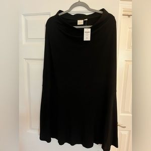 Chicos black long skirt